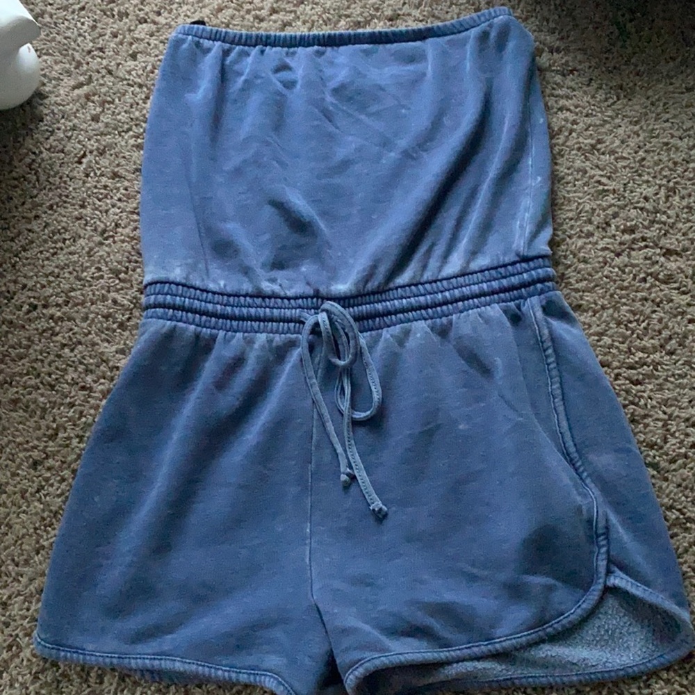 strapless romper